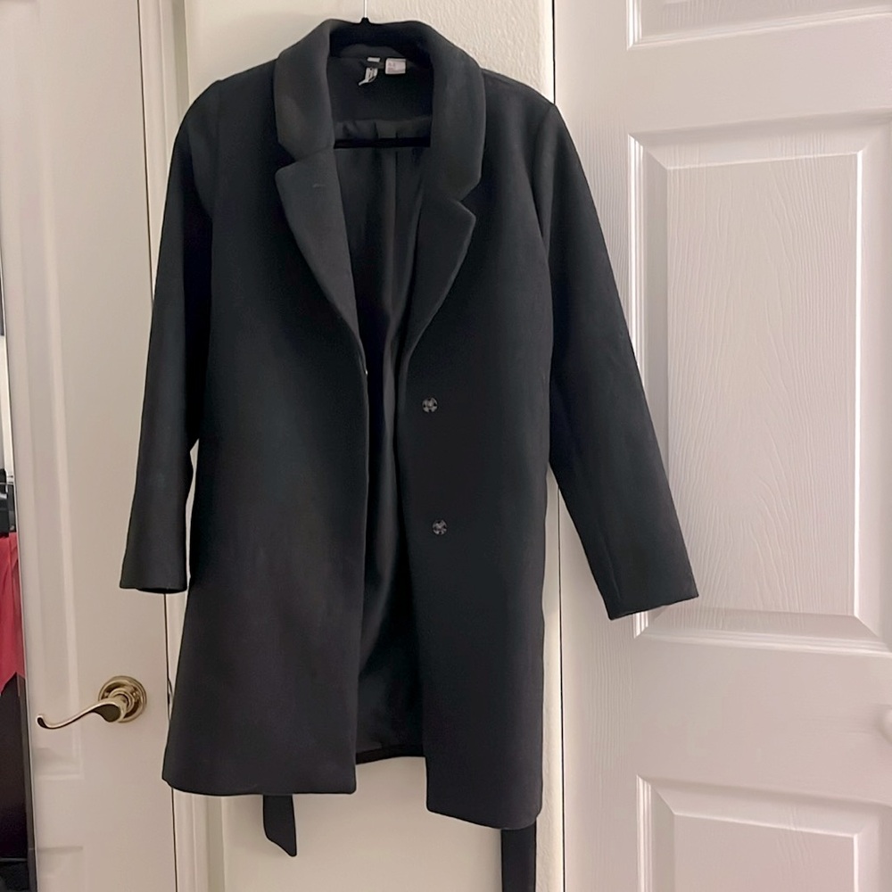 H&M Divided Wool Blend Trench Jacket